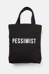 THE SCHOOL OF LIFE Optimist and Pessimist CanvasTote Bag, Motivational Unique Gift