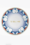 ILARIA.I 'o Sole Mio - Porcelain Appetizer Plate, 8 inch in blue, red, gold