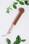 Coconut bottle brush 11", plastic free coir brush by Brooklyn Made Natural