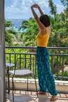 LOTUS AND LUNA Beach, Resort, Yoga and Lounge pants - Ocean Blue